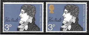 John Keats stamp